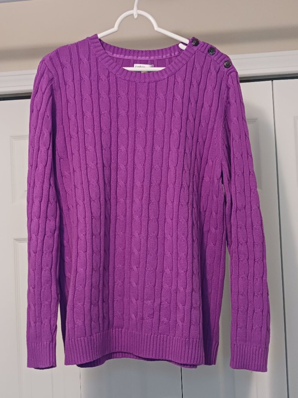 #16 Croft & Barrow Purple Sweater Size XL
